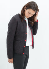 Camelia Reversible Jacket in Black/Red - gstuffpro.com