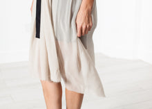 Chiffon Cape Back Dress in Sand - gstuffpro.com