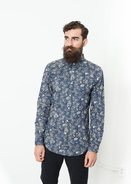 Camicia Slim Shirt in Celestial - gstuffpro.com