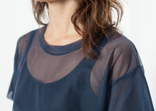 Mesh Over Dress in Navy - gstuffpro.com