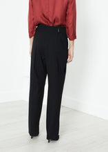Pleated Waistband Trouser in Black - gstuffpro.com
