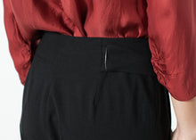 Pleated Waistband Trouser in Black - gstuffpro.com