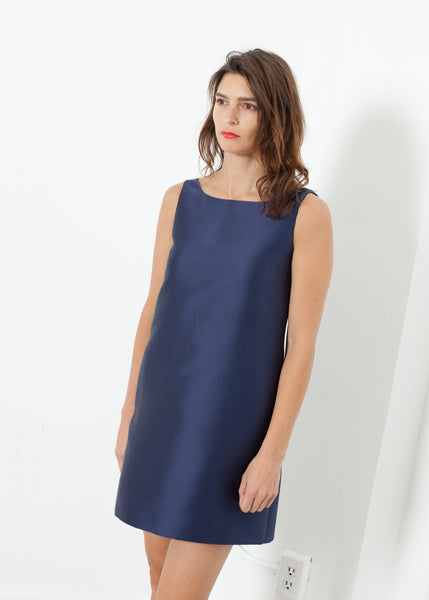 A-Line Mini Dress in Blue - gstuffpro.com