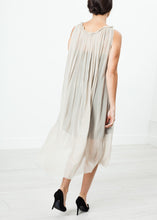 Chiffon Cape Back Dress in Sand - gstuffpro.com