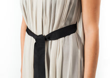 Chiffon Cape Back Dress in Sand - gstuffpro.com