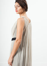 Chiffon Cape Back Dress in Sand - gstuffpro.com