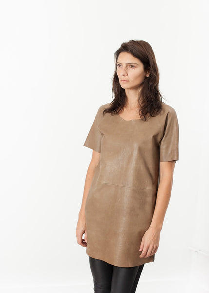 Leather Front Tunic - gstuffpro.com