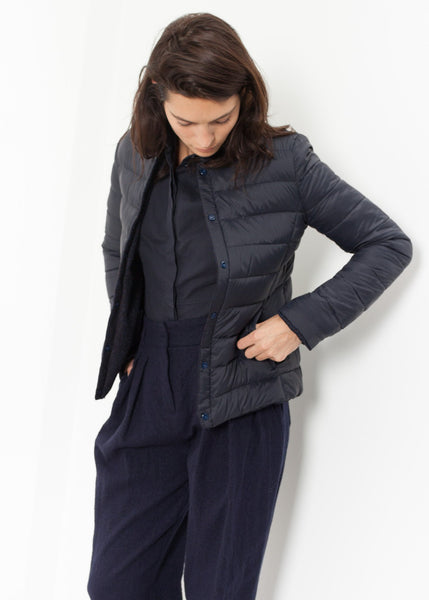 Camelia Reversible Jacket in Navy/Blue - gstuffpro.com