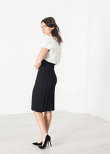 Layered Contrast Dress in Cream/Black - gstuffpro.com