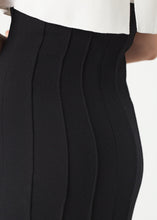 Layered Contrast Dress in Cream/Black - gstuffpro.com