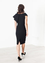 Asymmetric Dress in Black - gstuffpro.com