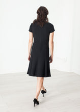 Lined Silhouette Dress in Black - gstuffpro.com