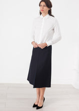 Tulle Pleat Skirt in Navy - gstuffpro.com