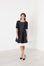 Tie Dress in Navy - gstuffpro.com