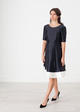 Tie Dress in Navy - gstuffpro.com