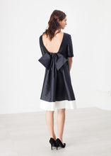 Tie Dress in Navy - gstuffpro.com