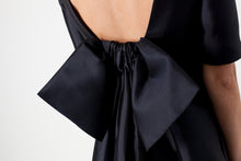 Tie Dress in Navy - gstuffpro.com