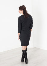 Tie Waist Dress in Black - gstuffpro.com