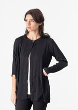 Unbalanced Cardigan in Black - gstuffpro.com