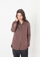 Sheen Button-Up in Red/Tan - gstuffpro.com