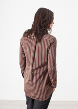 Sheen Button-Up in Red/Tan - gstuffpro.com