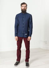 Button Up Shirt in Navy - gstuffpro.com