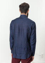 Button Up Shirt in Navy - gstuffpro.com