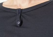Cotton Henley in Blue Grey - gstuffpro.com