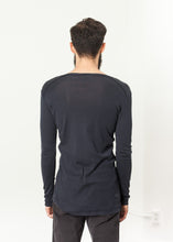 Cotton Henley in Blue Grey - gstuffpro.com