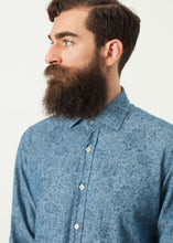 Floral Button-Up in Blue - gstuffpro.com