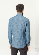 Floral Button-Up in Blue - gstuffpro.com