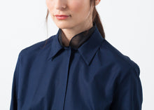 Sheer Silk Collar Button Up - gstuffpro.com