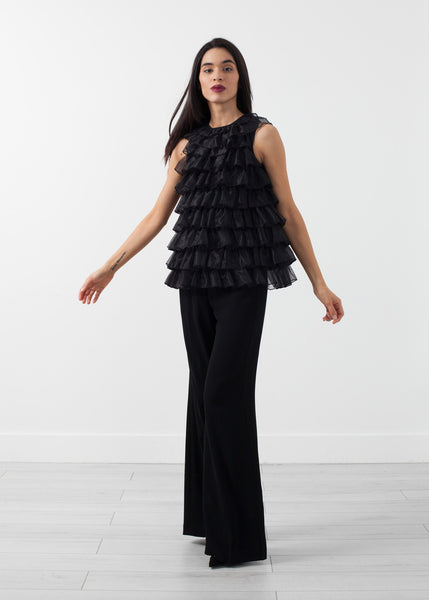 Organza Ruffle Top - gstuffpro.com