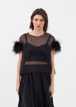 Organza Feather Top - gstuffpro.com