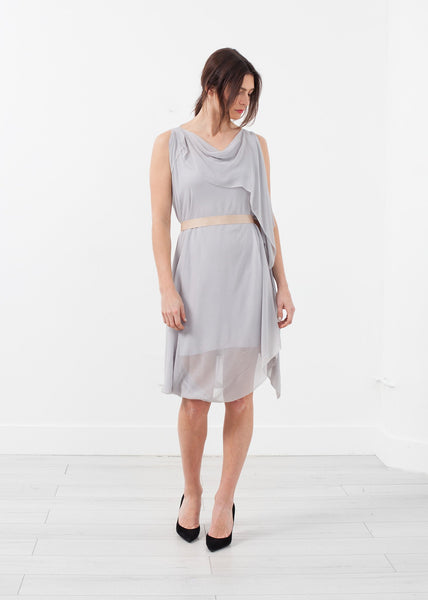 Chiffon Draped Dress - gstuffpro.com
