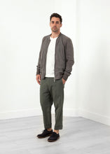 Leather Bomber Jacket in Dust - gstuffpro.com