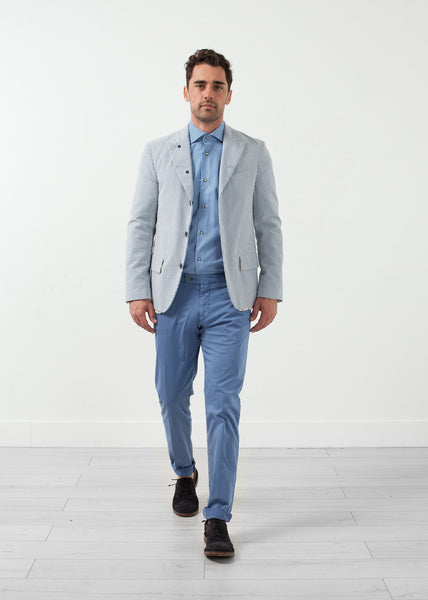 Seersucker Five Button Blazer - gstuffpro.com