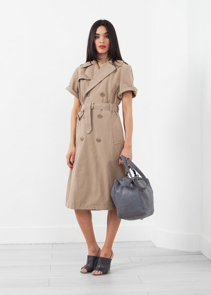 Rolled Sleeve Trenchcoat - gstuffpro.com
