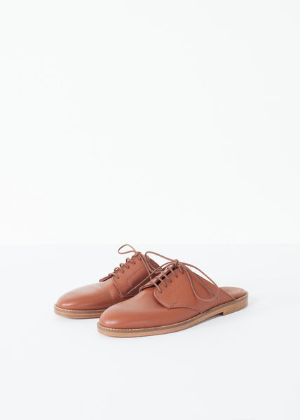 Backless Oxford in Brown - gstuffpro.com