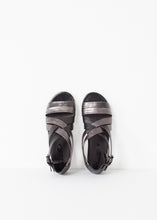 Wrap Sandal in Black/Steel - gstuffpro.com