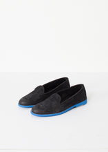 Suede Loafers - Black/Blue - gstuffpro.com