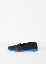 Suede Loafers - Black/Blue - gstuffpro.com