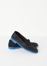 Suede Loafers - Black/Blue - gstuffpro.com