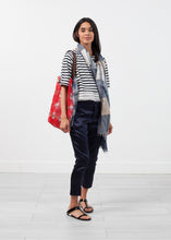 Sleeve Top in Navy Stripe - gstuffpro.com