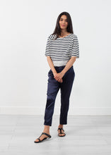 Sleeve Top in Navy Stripe - gstuffpro.com