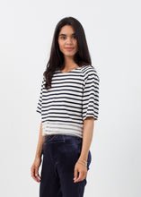 Sleeve Top in Navy Stripe - gstuffpro.com