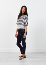 Sleeve Top in Navy Stripe - gstuffpro.com