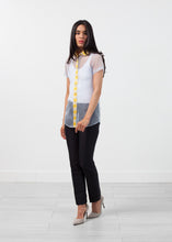 Sheer Button-Up Blouse in Pale Blue - gstuffpro.com