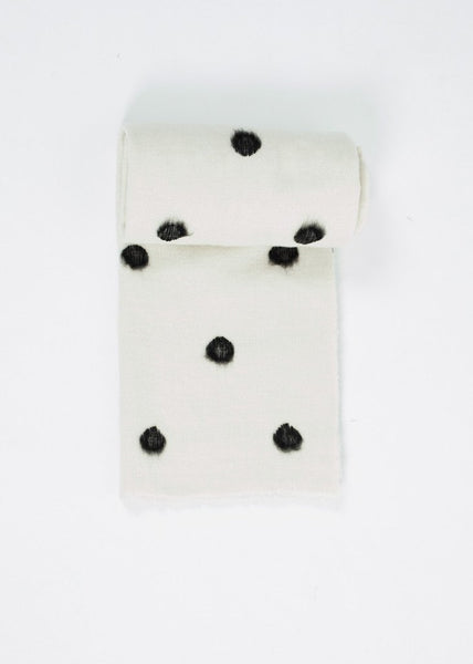 Cashmere Dot Shawl in Black/White - gstuffpro.com