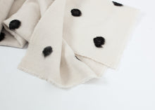 Cashmere Dot Shawl in Black/White - gstuffpro.com